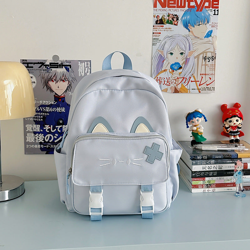 Cute Cat Ears School Backpack