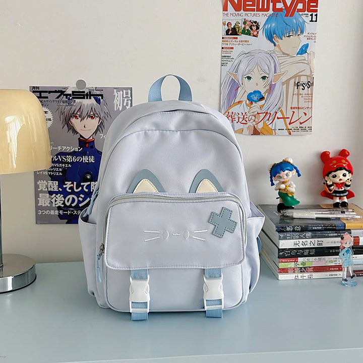 Cute Cat Ears School Backpack
