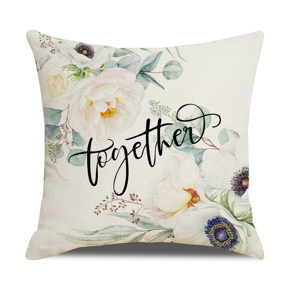 Women's Elegant Cushion Cover with Floral Designs Kalsten
