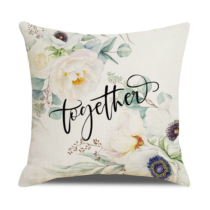 Women's Elegant Cushion Cover with Floral Designs Kalsten