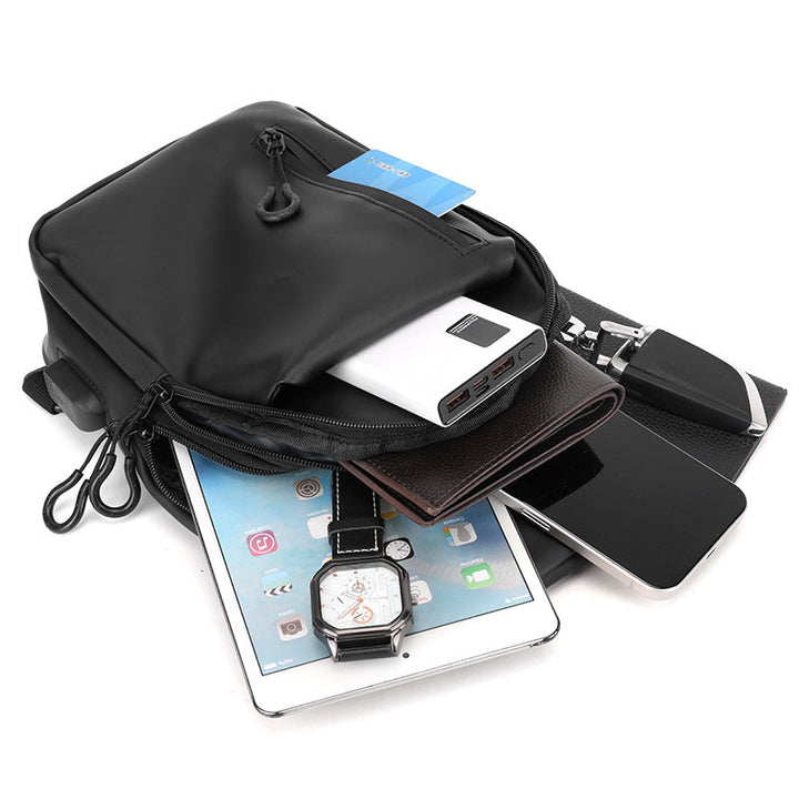 Unisex Sling Backpack with versatile compartments and adjustable carrying system Kalsten