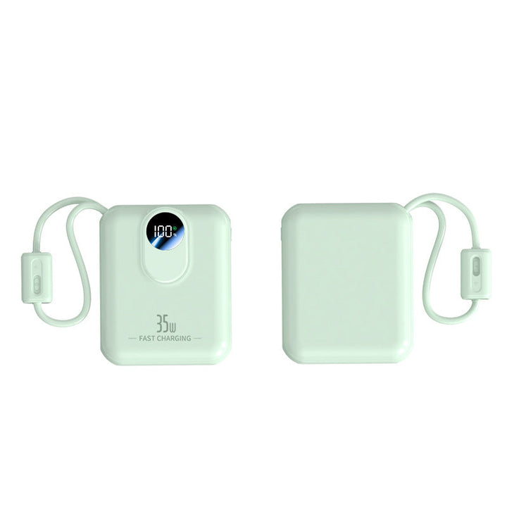 Power bank with fast charging function and integrated charging cables Kalsten