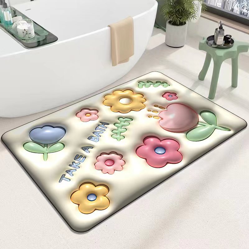 Cute Cartoon Cat Shape Bath Mat Kalsten