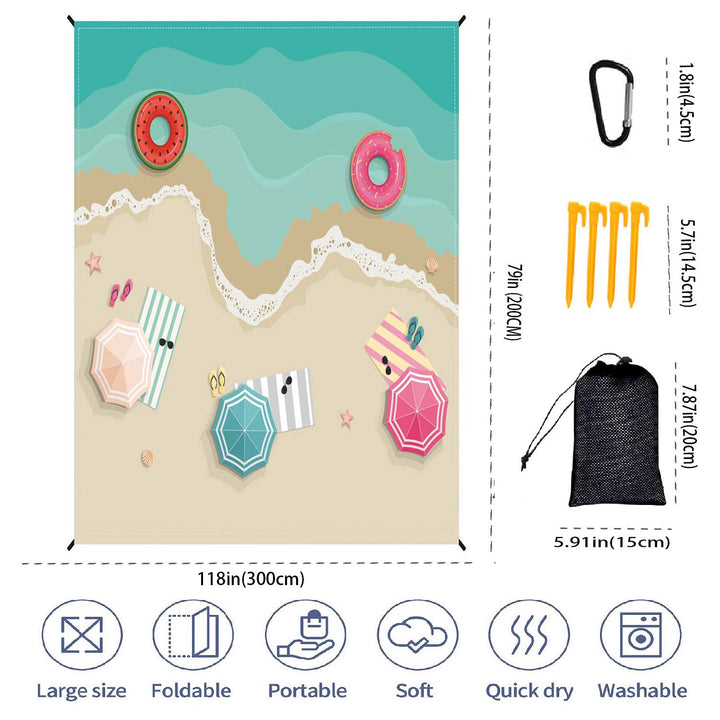 Extra-Large Portable Beach Mat Kalsten