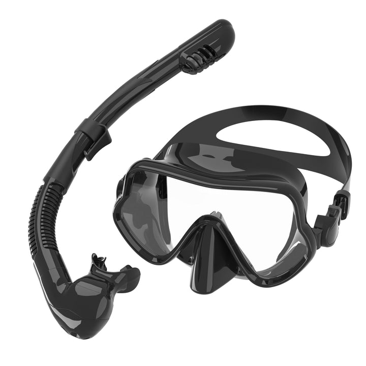 Ergonomic diving mask with flexible breathing tube Kalsten