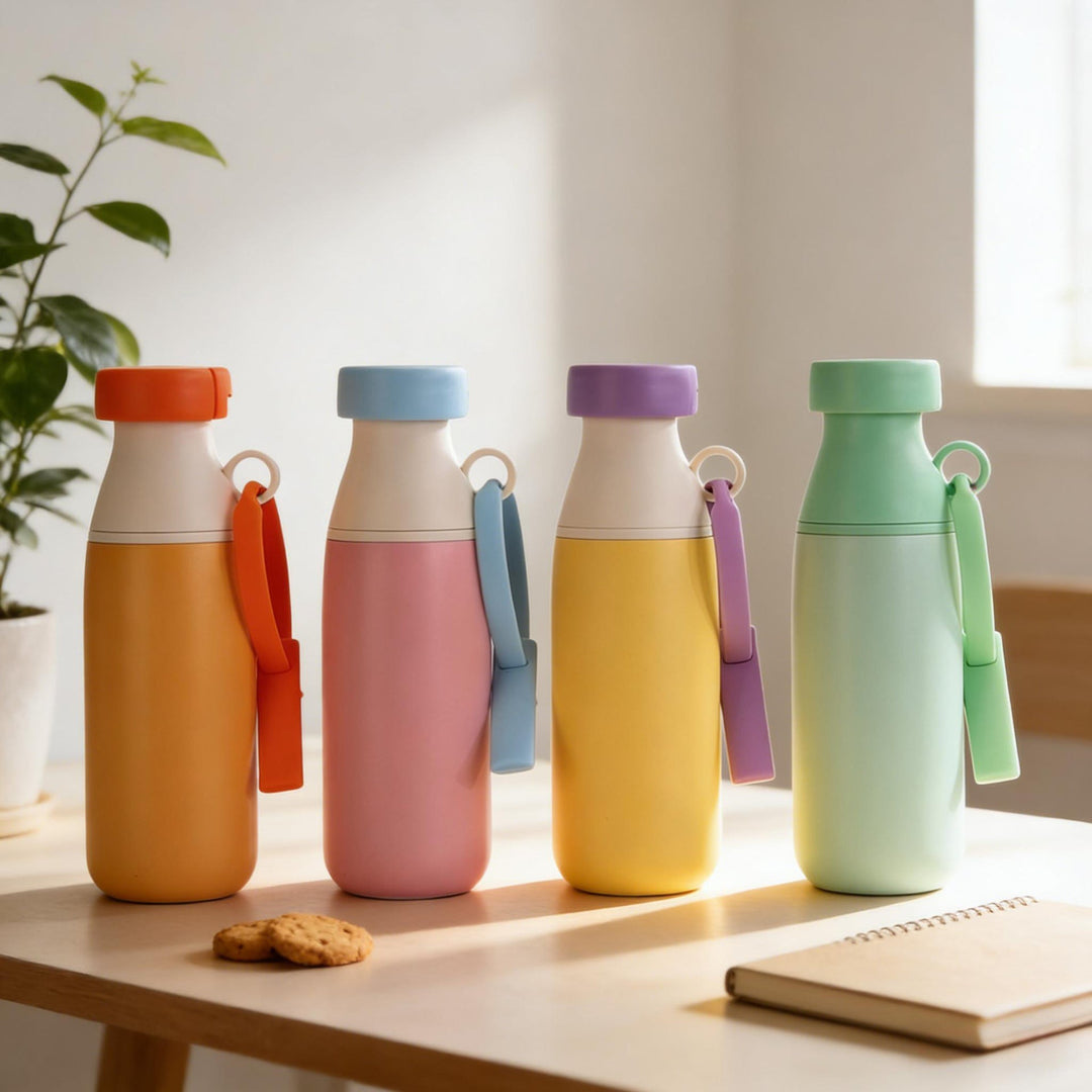 Ladies Insulated Sports Water Bottle with practical carrying strap Kalsten
