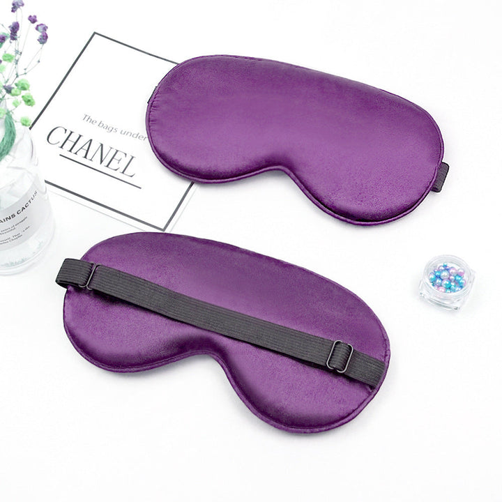 Unisex nan luxurious silk sleep mask with contoured eye cavity and adjustable elastic band Kalsten