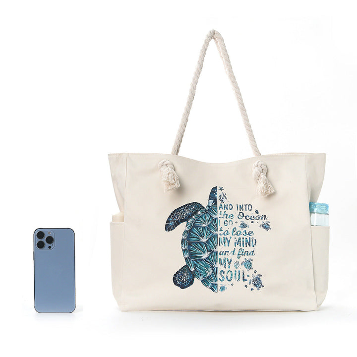 Beach bag with practical side pockets and robust design Kalsten