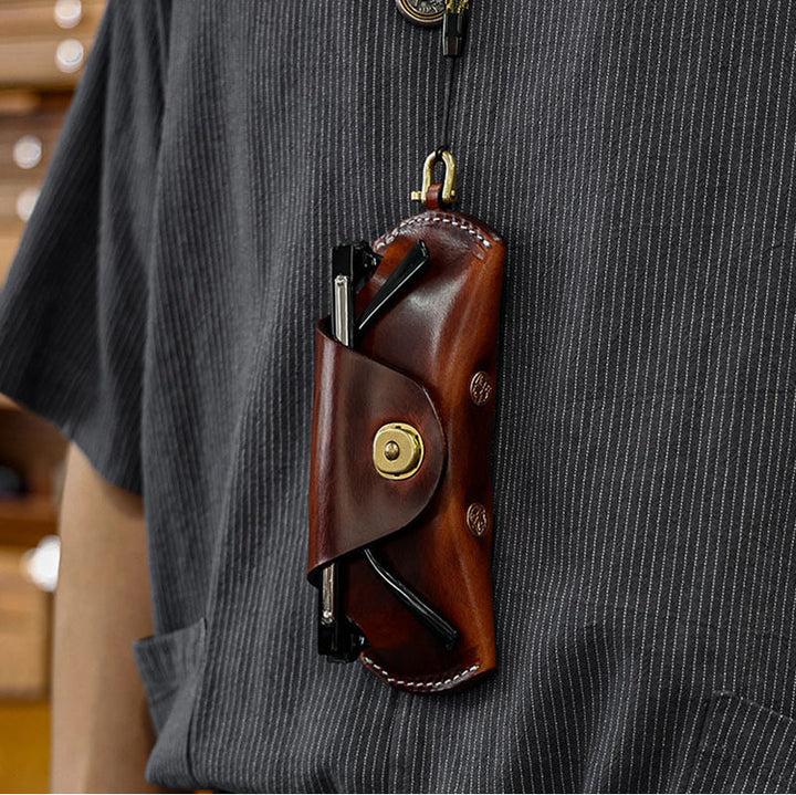 Elegant Leather Sunglasses Case Kalsten