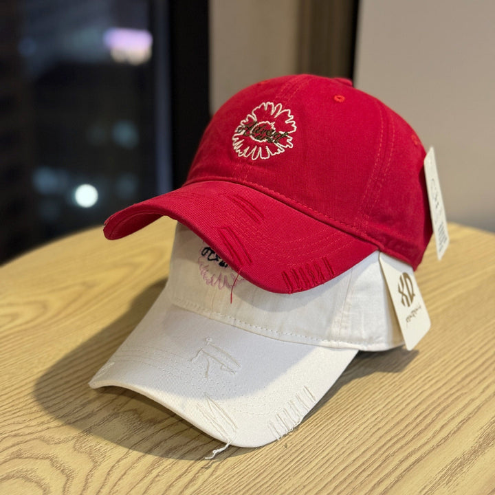 Unisex Embroidered Flower Design Baseball Cap Kalsten