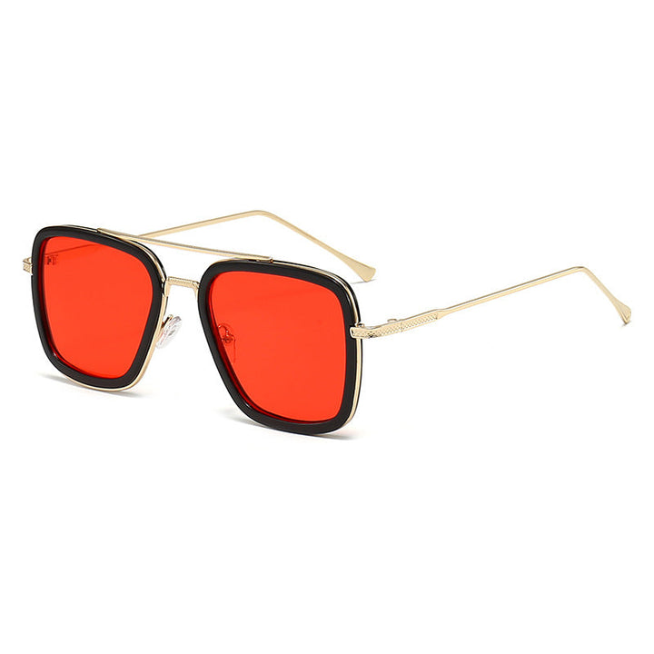Women's fashionable square sunglasses with glamorous metal frame Kalsten