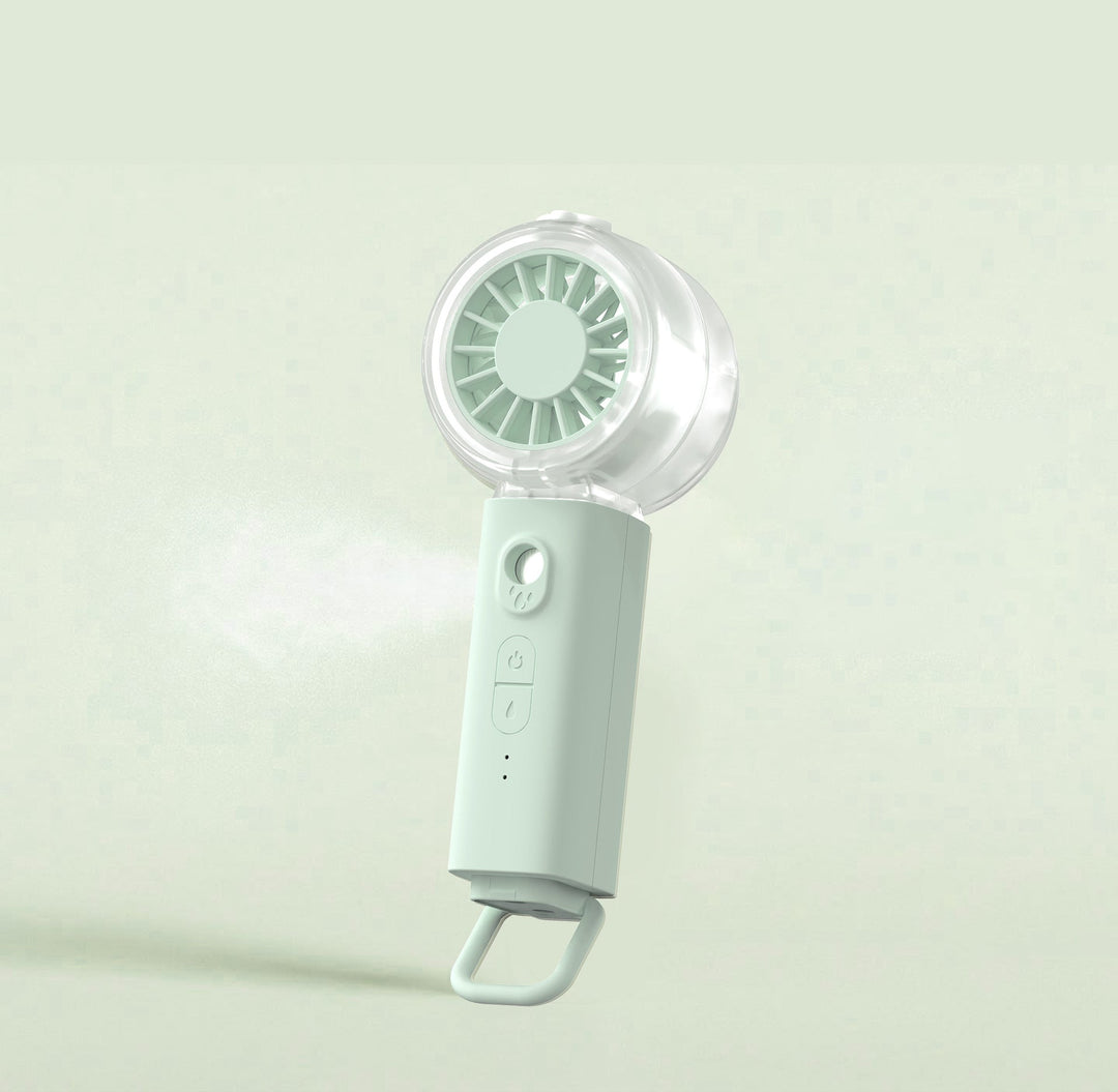 Unisex portable mini handheld fan with misting function and USB charging Kalsten