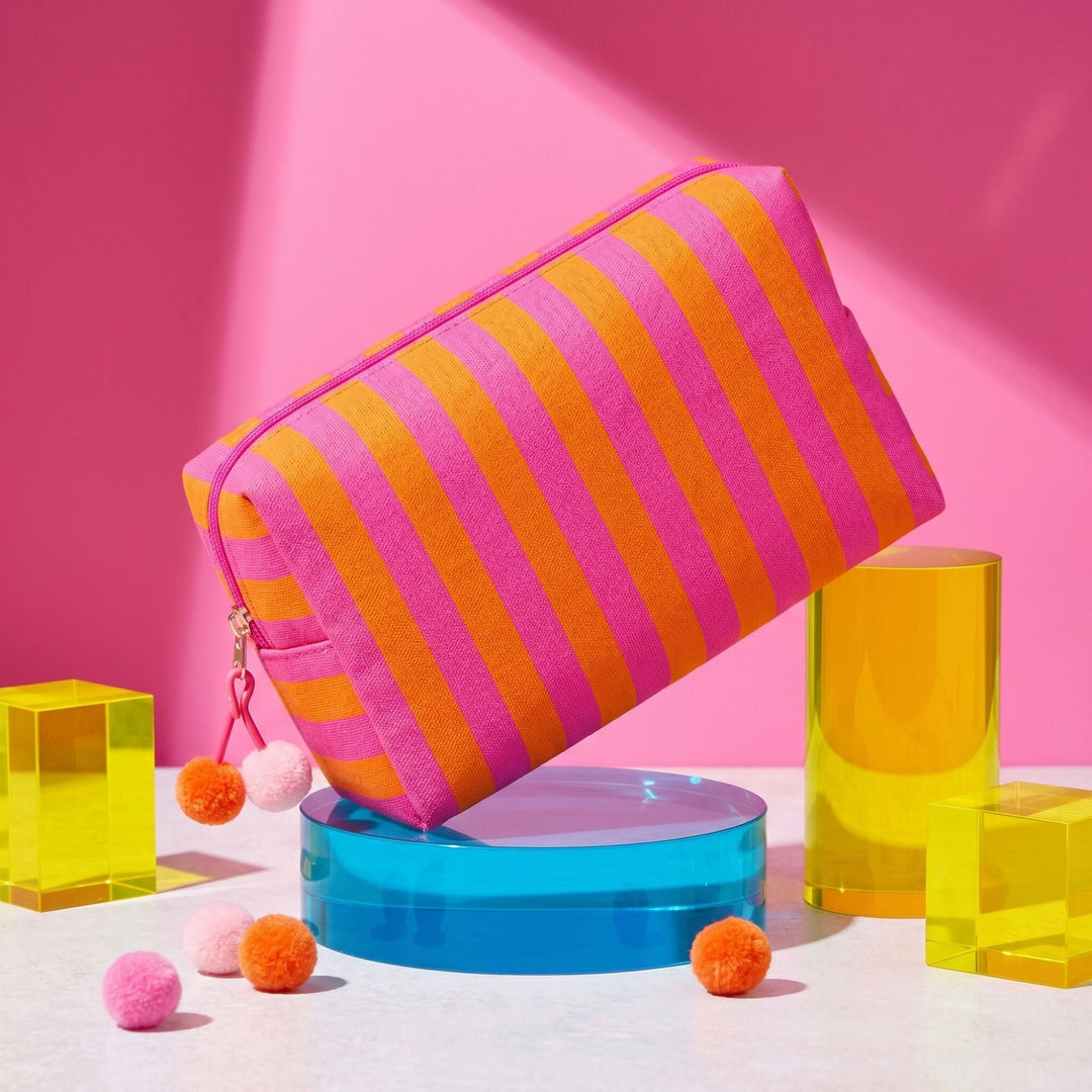 Cosmetic bag with colorful stripes Kalsten