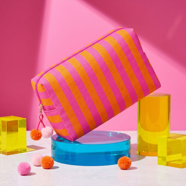 Cosmetic bag with colorful stripes Kalsten