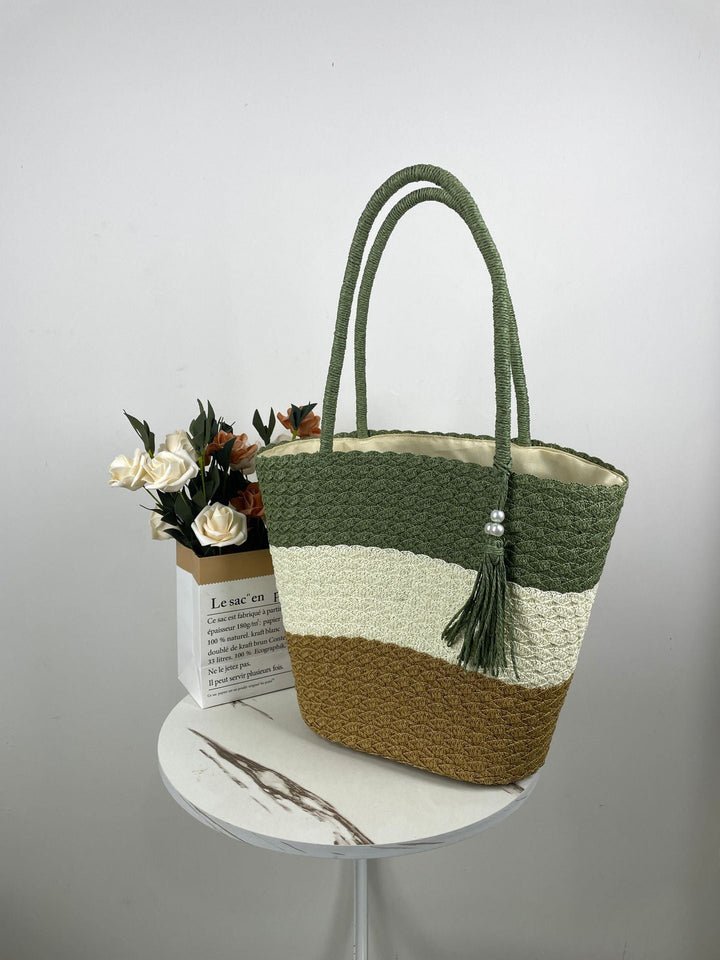 Trendy Woven Beach Bag Kalsten