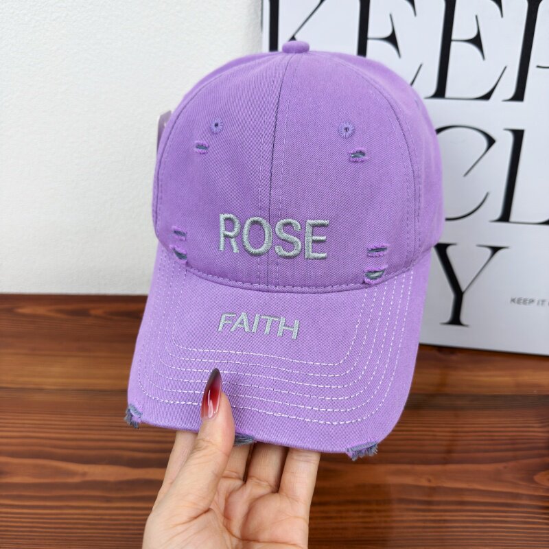 Women's Distressed Graphic Adjustable Cap Kalsten