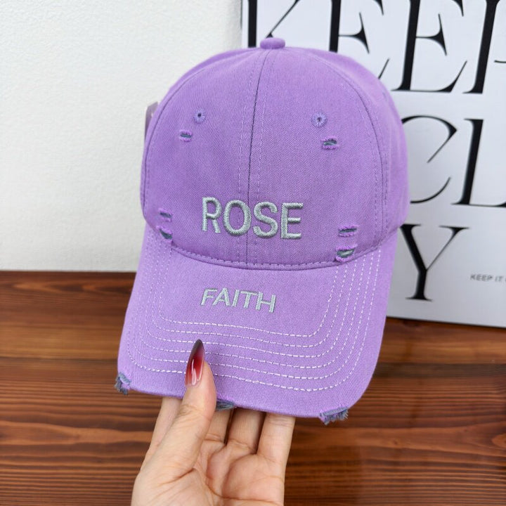Women's Distressed Graphic Adjustable Cap Kalsten