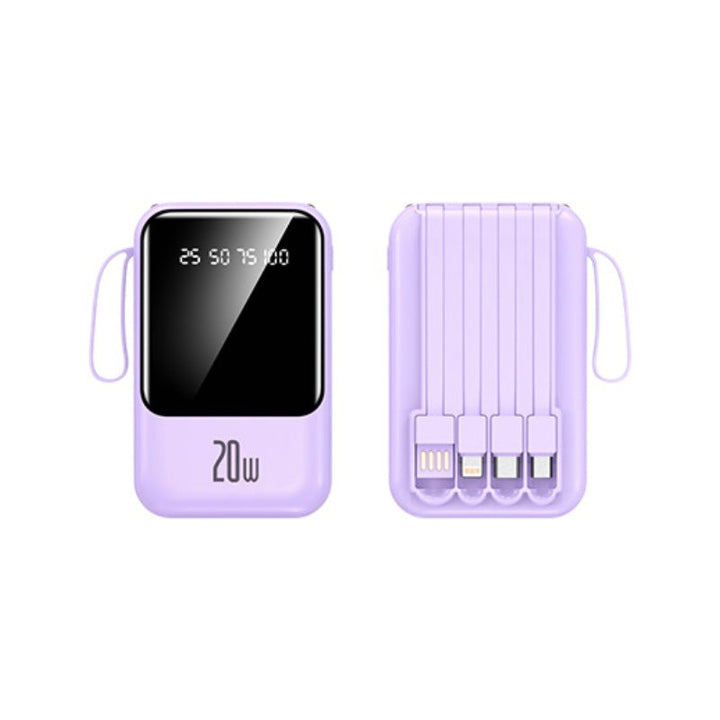 Portable power bank with state-of-the-art charging display and fast USB-C connection Kalsten