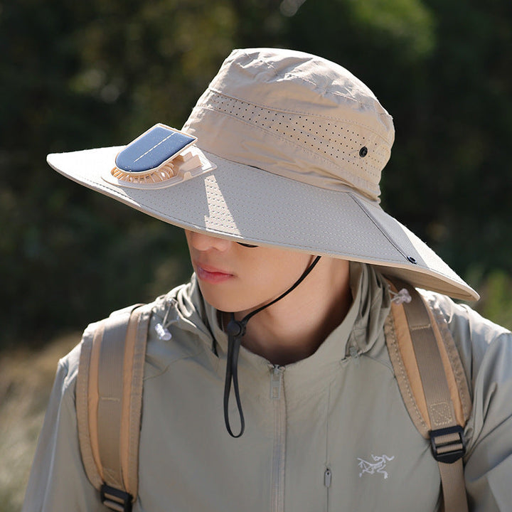 wide-brimmed outdoor sun hat with UV protection, breathable mesh, and adjustable chin strap Kalsten