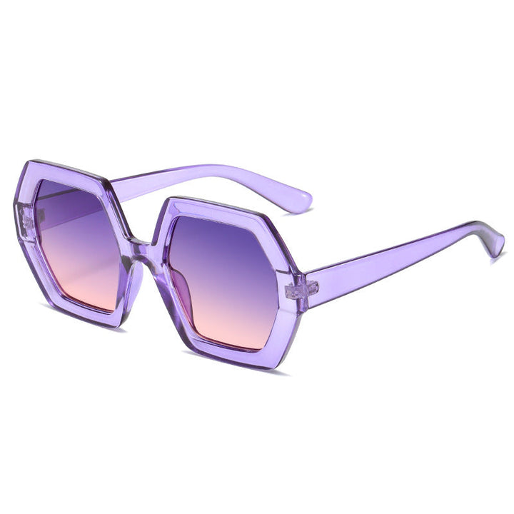 Ladies hexagonal sunglasses with comfortable frame Kalsten