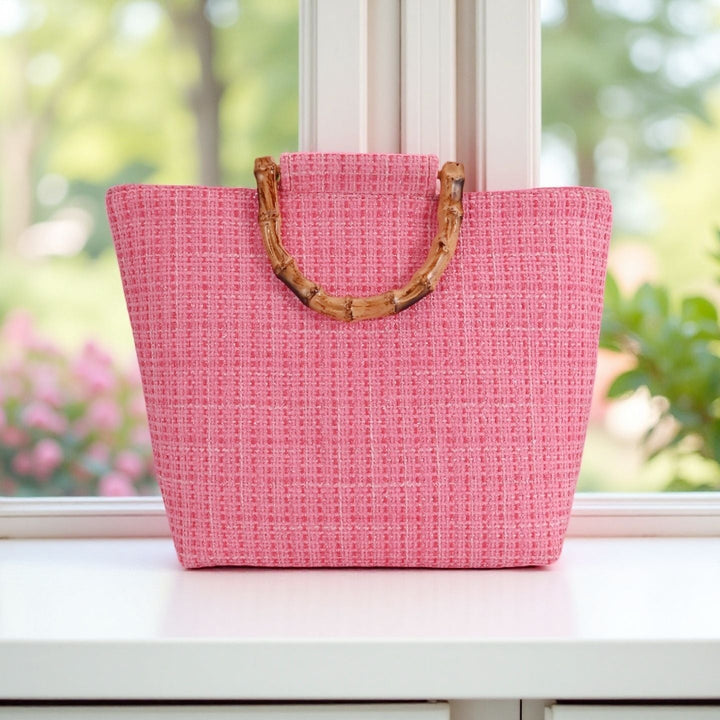 Stylish picnic bag with bamboo handles Kalsten