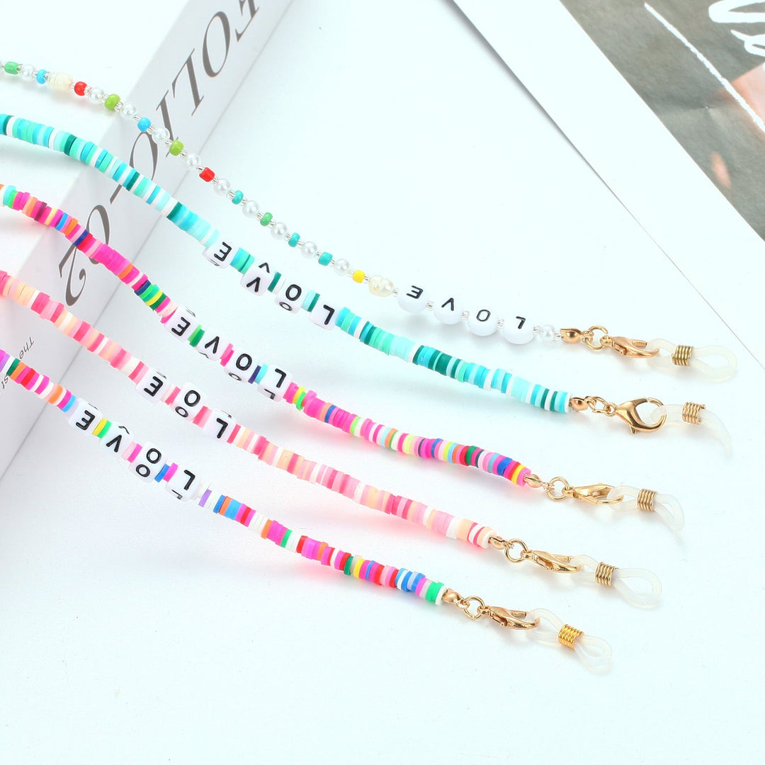 Fashionable glasses strap with colorful beads Kalsten