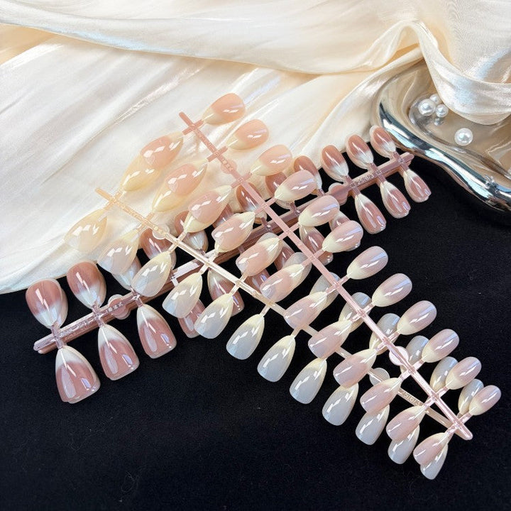 Natural Glossy Press-On Nail Set Kalsten