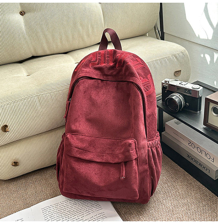 Casual Suede School Backpack Kalsten