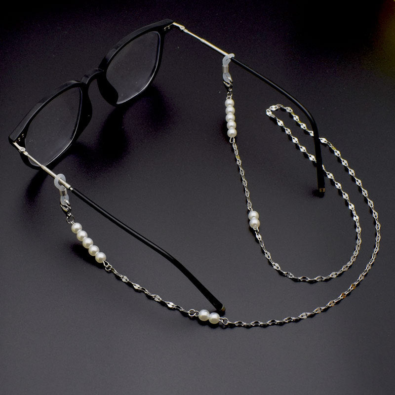 Decorative Pearl-Linked Eyewear Chain Kalsten