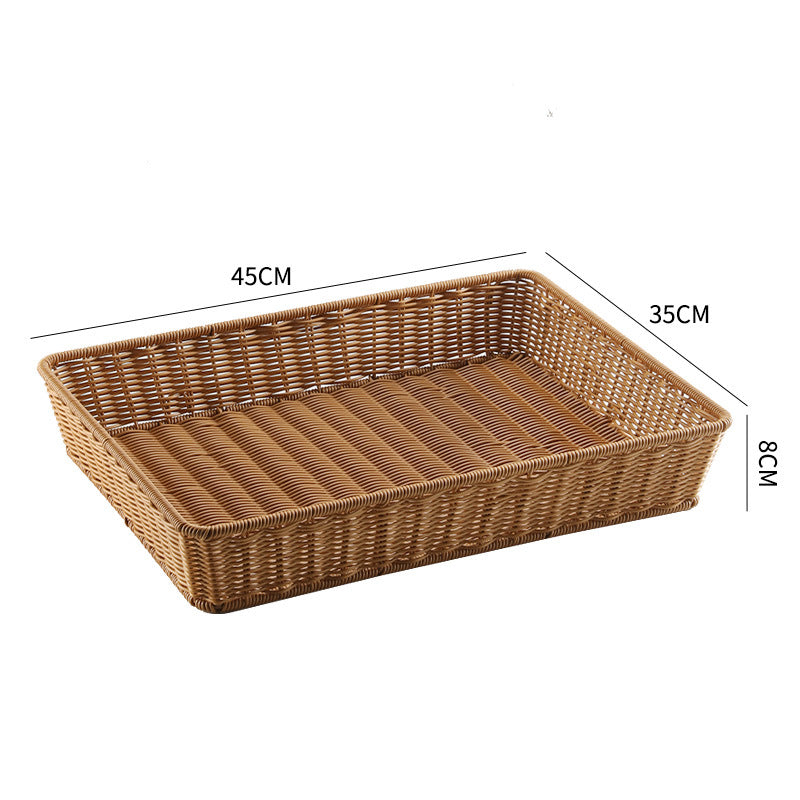 Handwoven Rectangular Storage Tray Kalsten