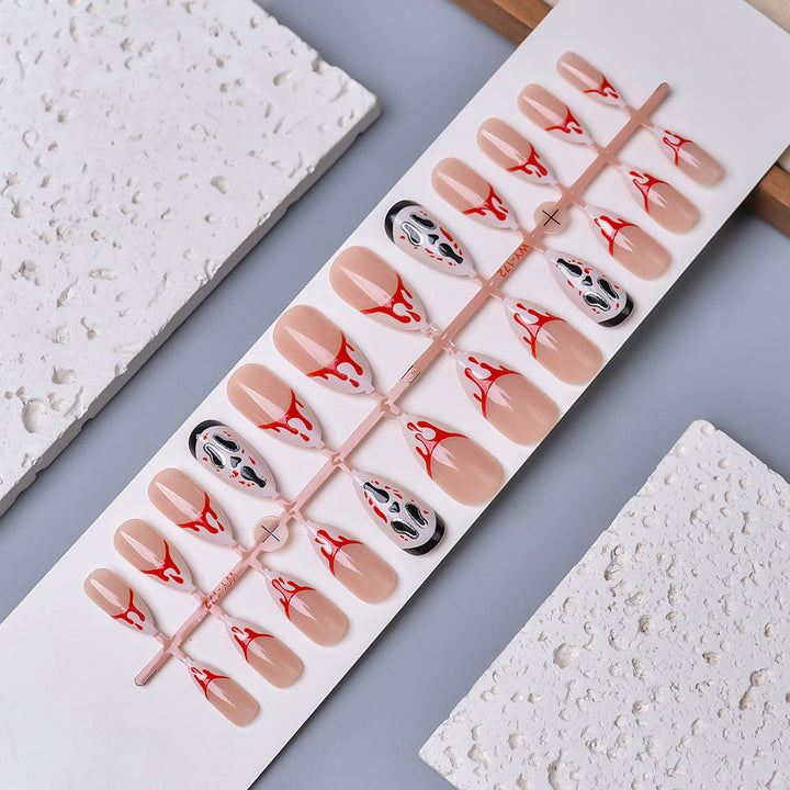 Artistic Horror-Themed Press-On Nails Kalsten
