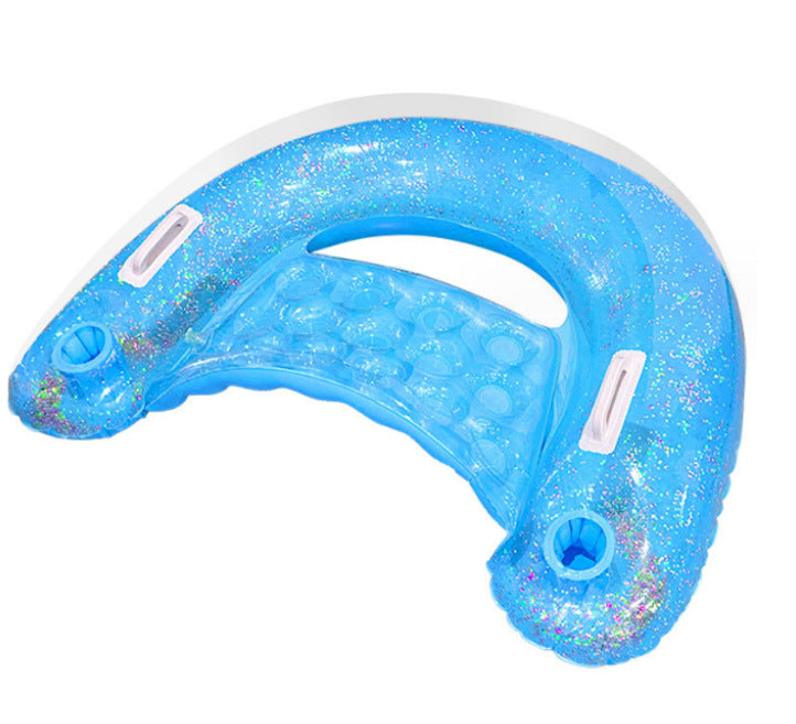 Women's Inflatable Comfort Pool Lounger with View Window Kalsten