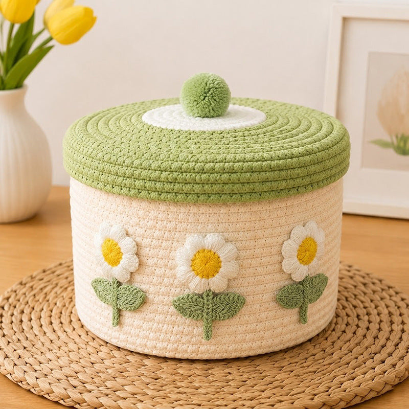 Decorative Knitted Storage Container Acalora