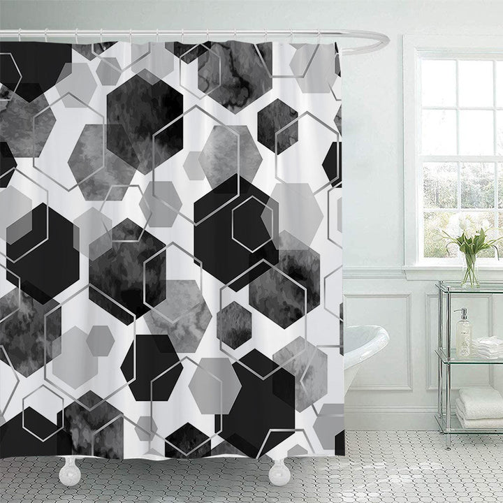 Geometric Motif Shower Curtain Kalsten