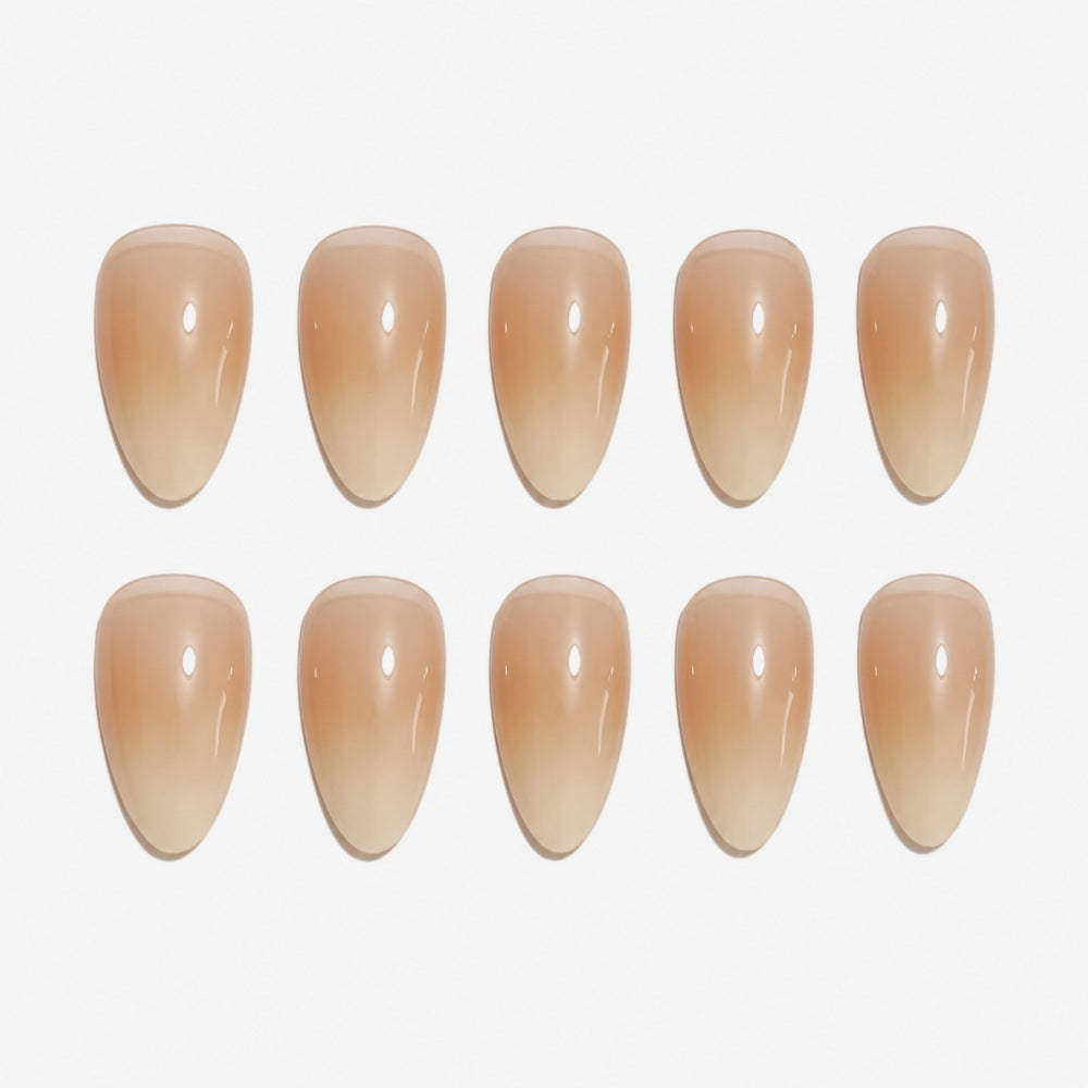 Artificial nails with elegant ombre effect and high-gloss finish Kalsten