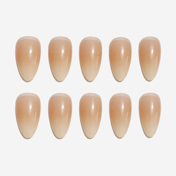 Artificial nails with pointed ombre design Kalsten