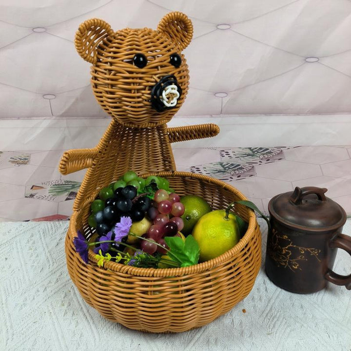 Cute Animal-Themed Woven Storage Basket Kalsten