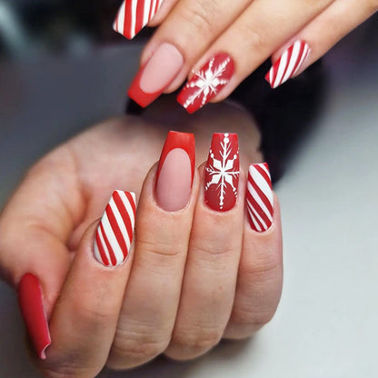 Festive Holiday Press-On Nail Set Acalora 1788495649