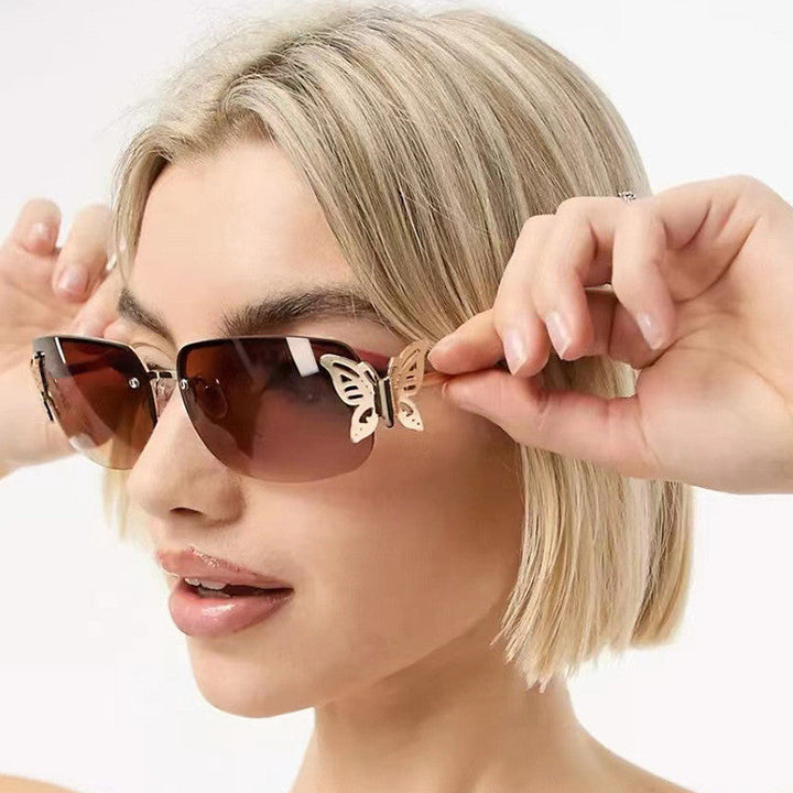 Ladies fashionable sunglasses with delicate butterfly design and protective lenses Kalsten