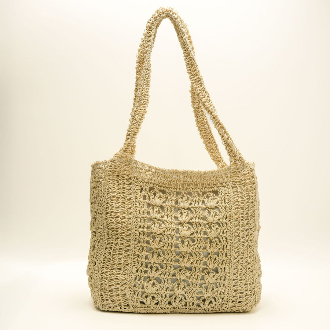 Boho Style Handbag Made of Braided Natural Material Kalsten