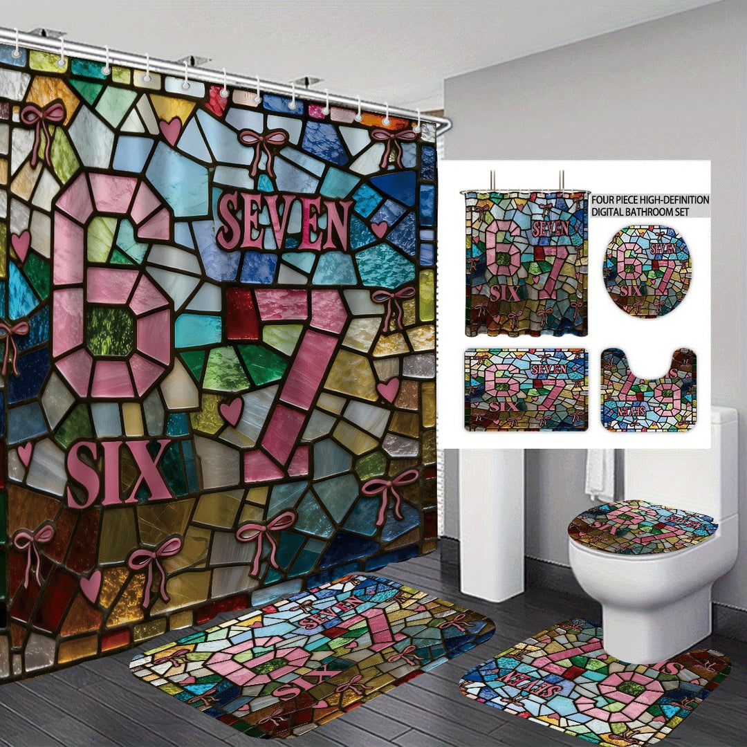 Colorful Dessert-Themed Bathroom Set Kalsten