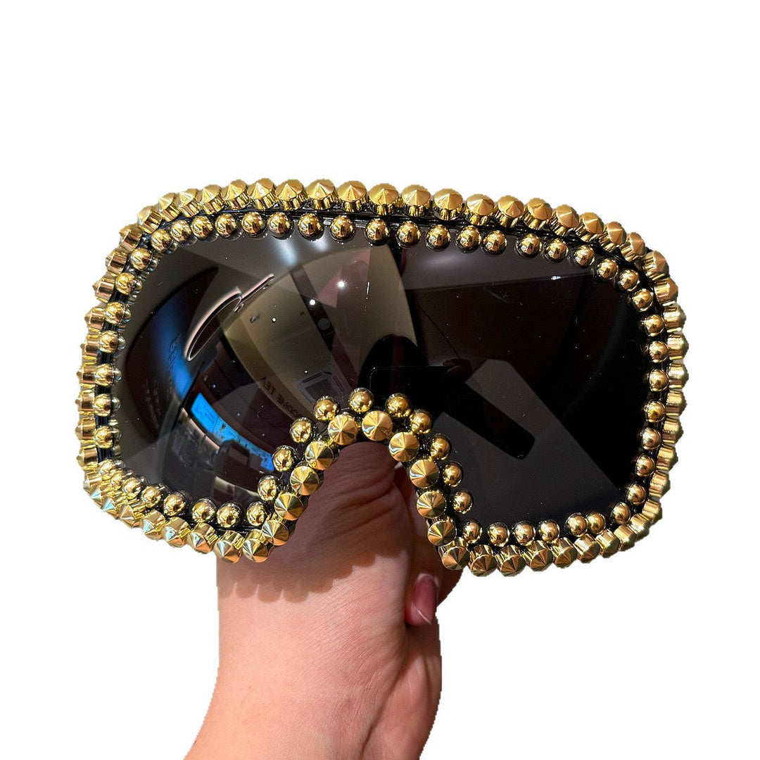 Ladies fashionable ski goggles with glamorous rhinestone embellishment Kalsten