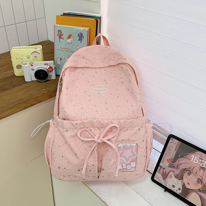 Star-Printed Casual Backpack Kalsten