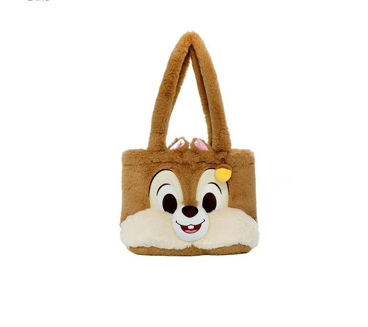 Plush Tote Bag with Animal Face Kalsten