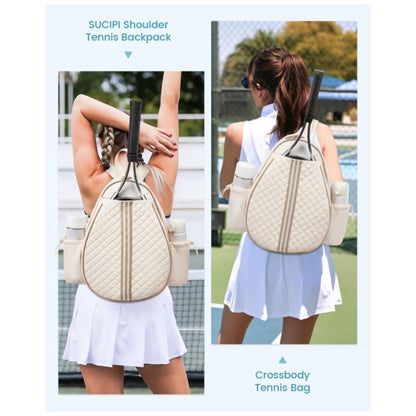 Quilted Tennis Racket Backpack Acalora