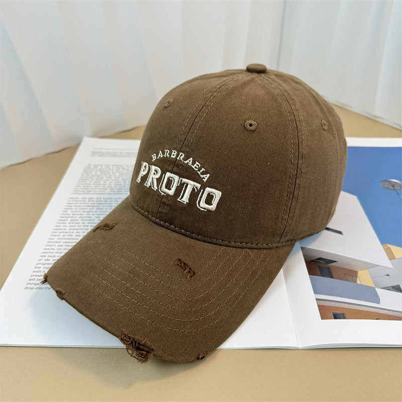 Men's Vintage-Inspired Distressed Baseball Cap Kalsten