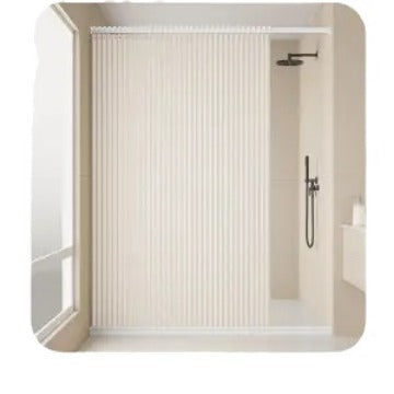 Textured Privacy Shower Curtain Kalsten