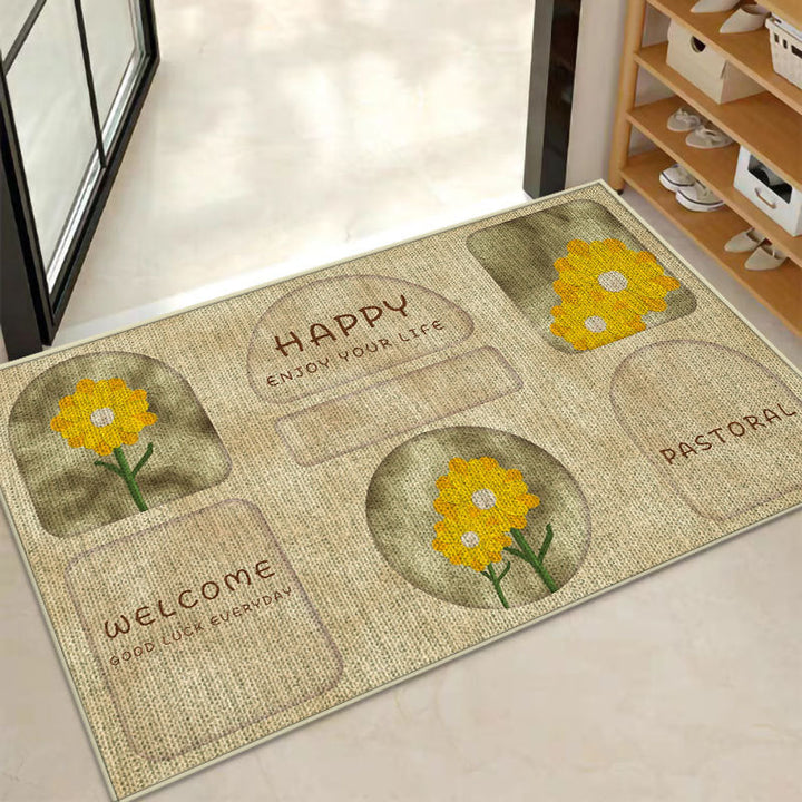 Decorative Star-patterned Bath Mat Kalsten