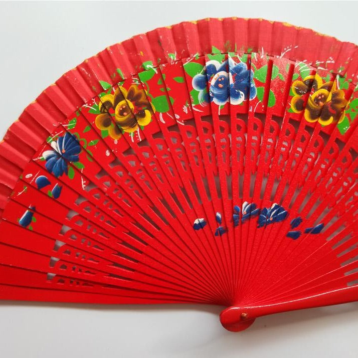 Women's Fan with Colorful Floral Design Kalsten