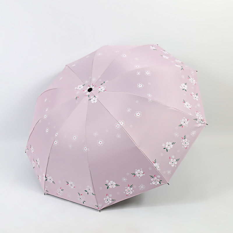 Women's Stylish Folding Umbrella with Floral Patterns Kalsten